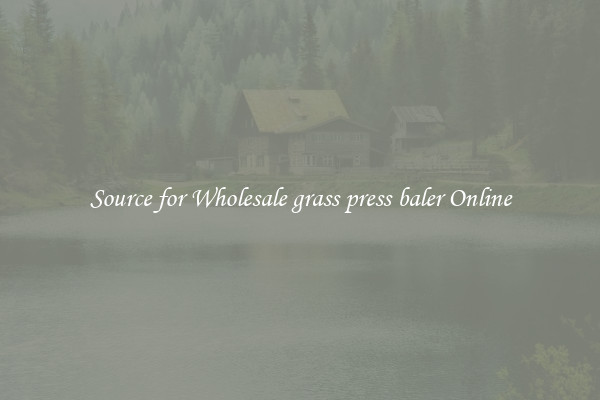 Source for Wholesale grass press baler Online