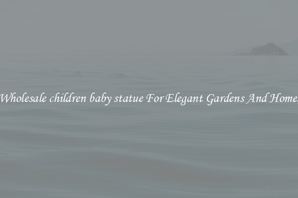 Wholesale children baby statue For Elegant Gardens And Homes