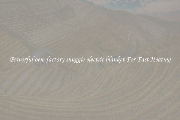 Powerful oem factory snuggie electric blanket For Fast Heating