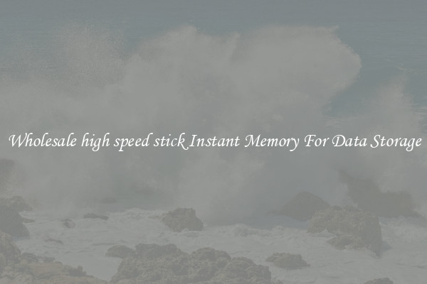 Wholesale high speed stick Instant Memory For Data Storage