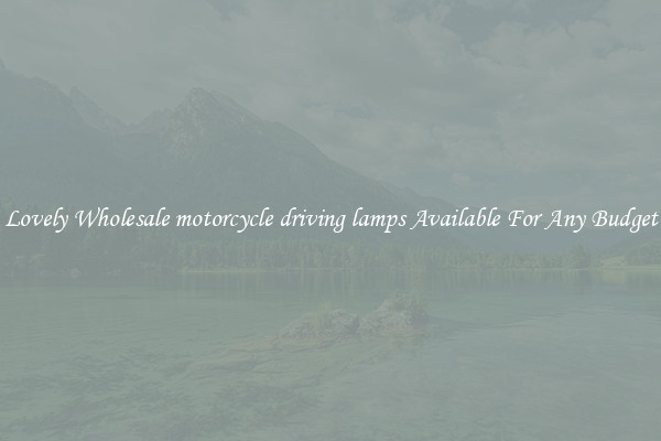 Lovely Wholesale motorcycle driving lamps Available For Any Budget