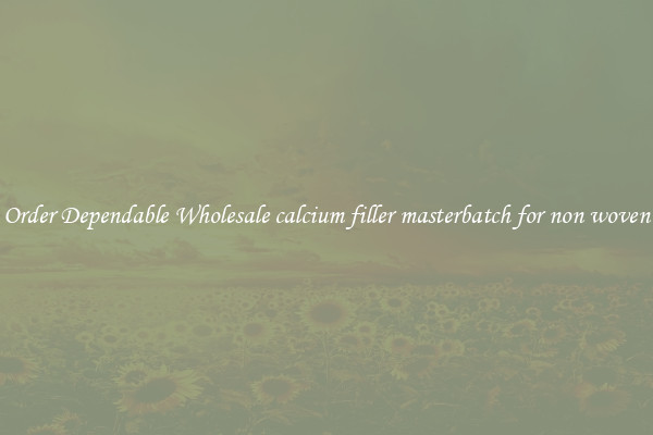 Order Dependable Wholesale calcium filler masterbatch for non woven