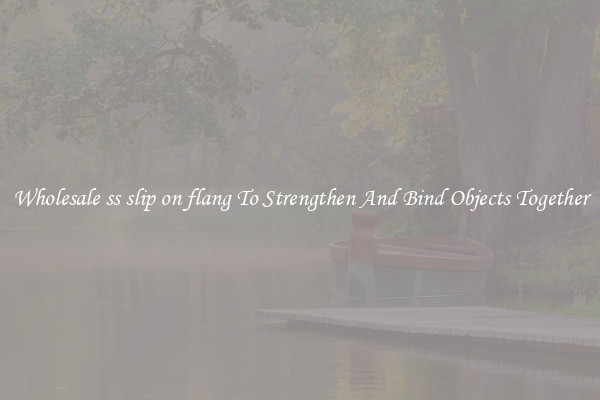 Wholesale ss slip on flang To Strengthen And Bind Objects Together