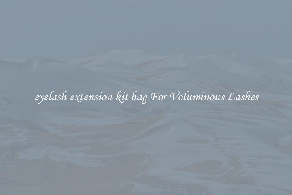 eyelash extension kit bag For Voluminous Lashes