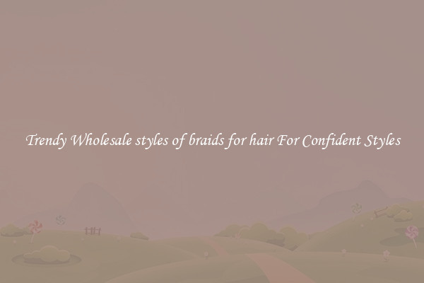 Trendy Wholesale styles of braids for hair For Confident Styles