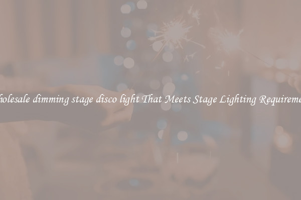 Wholesale dimming stage disco light That Meets Stage Lighting Requirements
